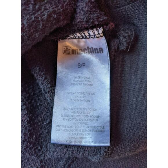 MK Machine Push the Limit Hoodie Hooded Sweatshirt Pullover Size S Red & Black - Picture 4 of 8